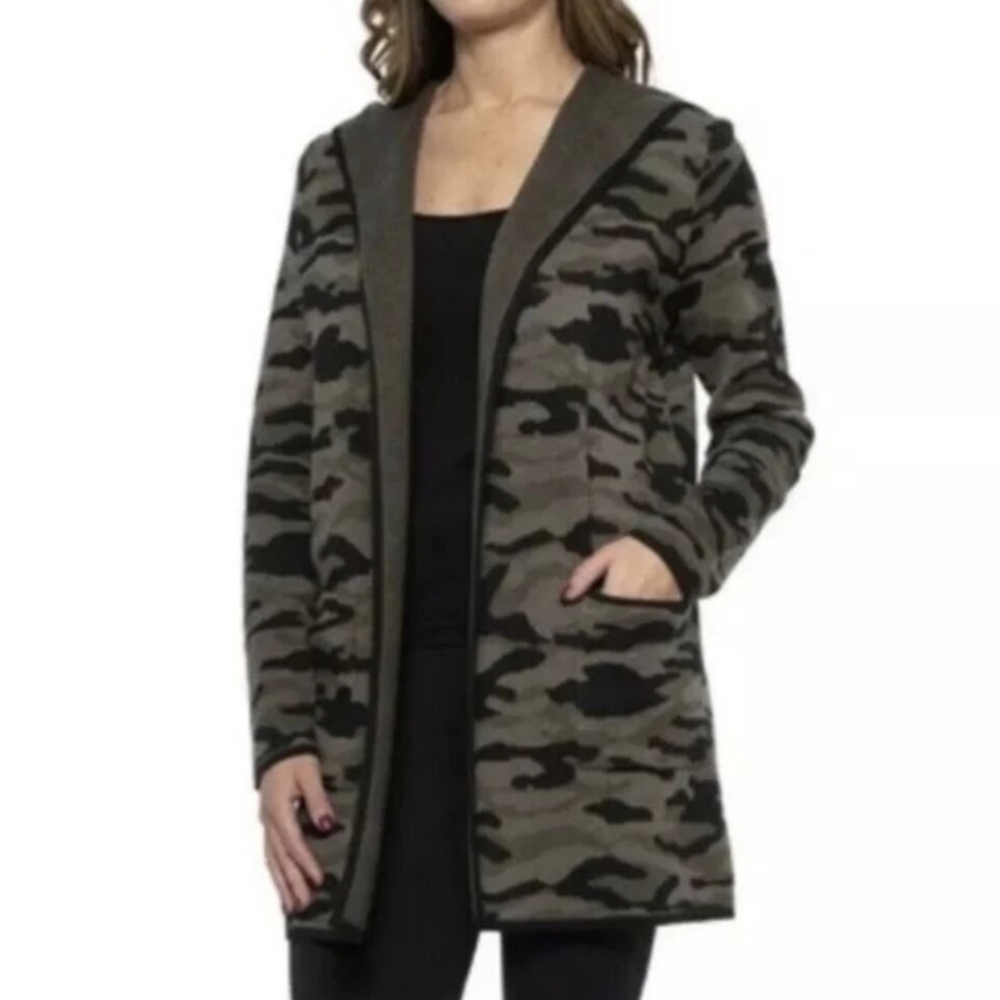 Rachel Zoe Camo Long Cardigan